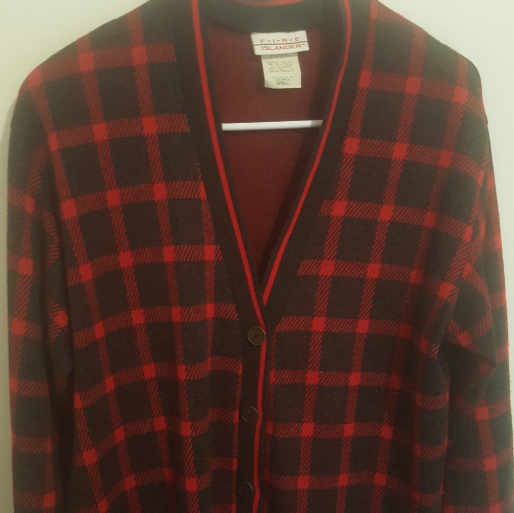 VINTAGE Buffalo Plaid Cardigan